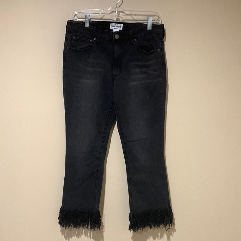 For the Republic 8/28 fringe jeans